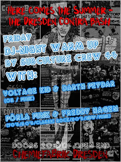 Flyer Contra Bash Dj Warm Up