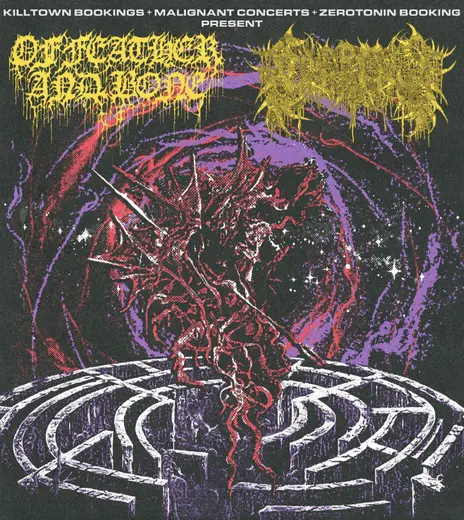 Flyer CIVEROUS + OF FEATHER AND BONE