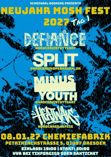 Flyer Neujahr Mosh Fest - Tag 1