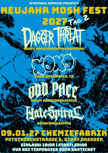 Flyer Neujahr Mosh Fest - Tag 2
