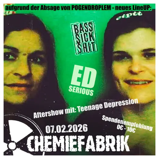 Flyer POGENDROBLEM Ersatzshow