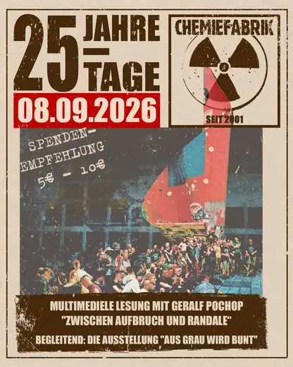 Flyer multimediele Lesung mit Geralf Pochop