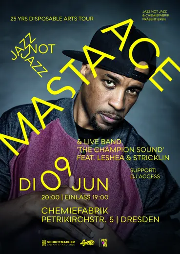 Flyer MASTE ACE & live Band