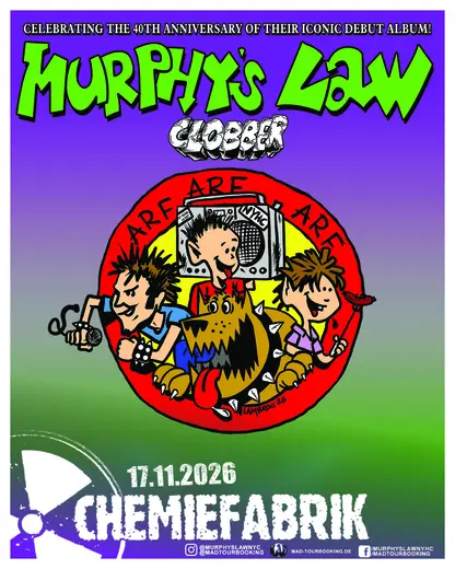 Flyer MURPHY’S LAW + CLOBBER