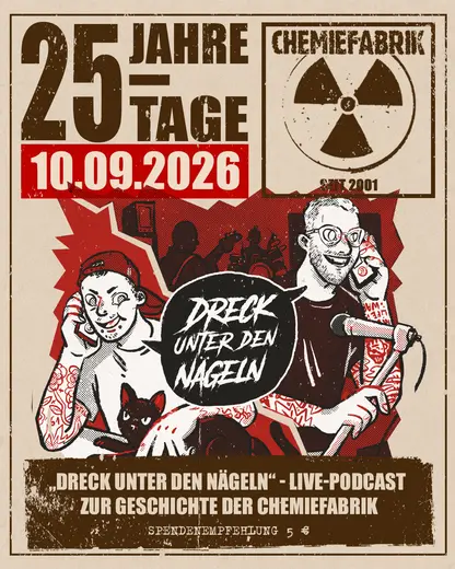 Flyer Live-Podcast „Dreck unter den Nägeln“