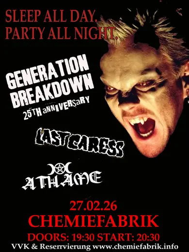 Flyer 25 Jahre GENERATION BREAKDOWN