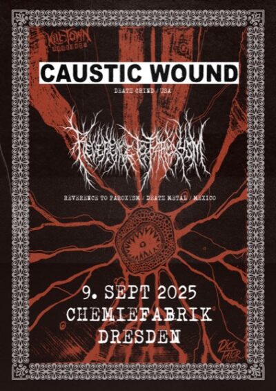 CAUSTIC WOUND + REVERENCE TO PAROXYSM